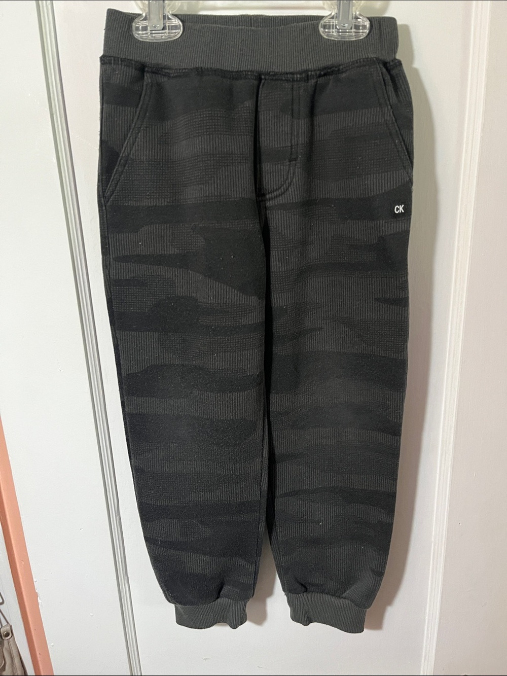 Calvin Klein Kids Black/Charcoal Camo Joggers